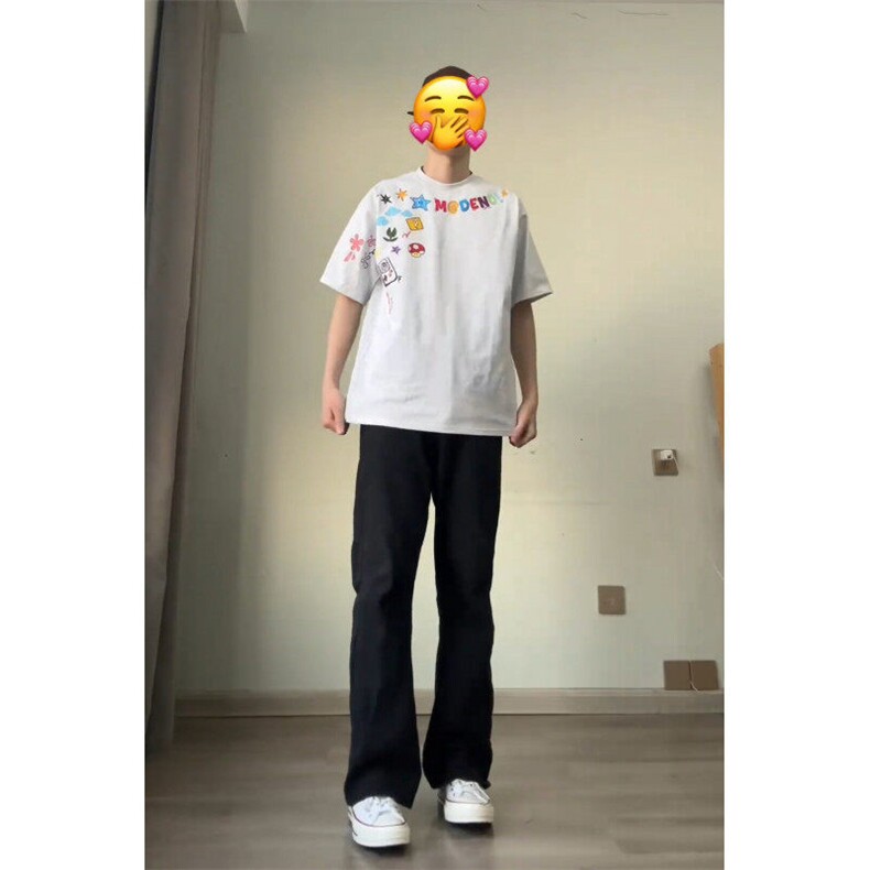 【有货】BK900CC-特P28美式涂鸦卡通印花短袖T恤男女,男装T恤,星座1007（原301D）