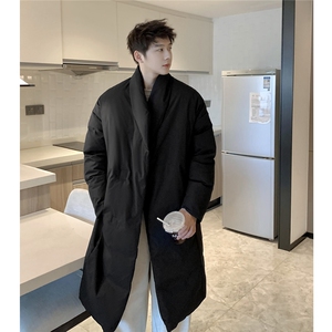 1港风西装风衣高级感派克服棉衣过膝中长款棉衣男MY77948P138控图片