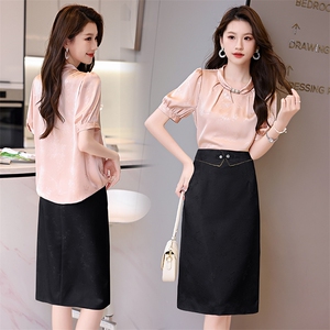新中式轻国风真丝衬衫女高端桑蚕丝上衣气质复古盘扣提花短袖小衫图片