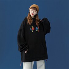 中性秋季潮流印花宽松卫衣B27P55控78加绒P65，男装卫衣，A247A