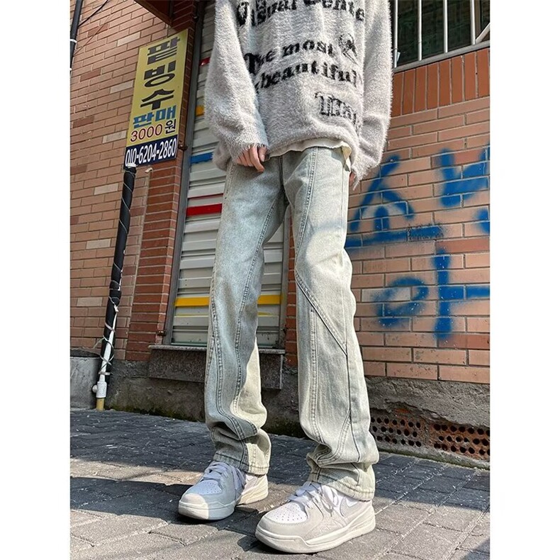 美式牛仔裤男款秋季长裤潮WH69P48,男装牛仔裤,星座1116-2