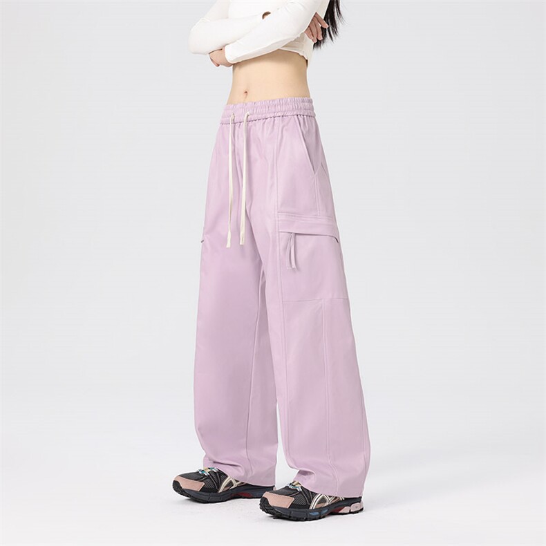 美式宽松阔腿裤直筒复古工装裤男女中性裤xz405-K2006-p5569图片