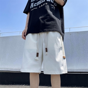 夏季新款短裤外穿男学生美式潮牌宽松休闲运动五分裤图片