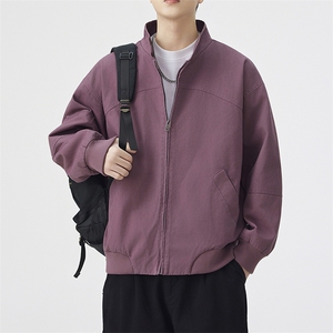 JK942 P105 秋季新款港风宽松夹克百搭落肩简约上衣外套图片