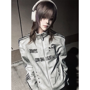 有货。喷脏卫衣男女春秋夹克外套上衣WB667-P60图片