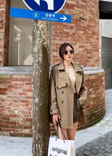 秋季新品时尚风衣，女装风衣，亿炫