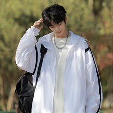 防晒服运动防紫外线短袖短裤情侣皮肤衣外套FR635，男装牛仔裤，星座1116A-1（原606A）