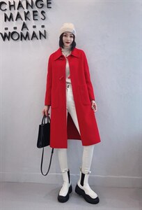 (现货)秋季新款羊绒大衣图片