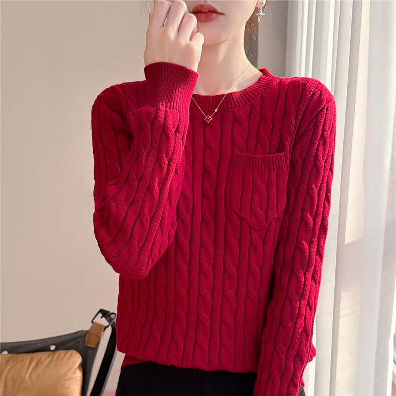2026年秋季时尚百搭通勤简约休闲新年款，女装针织衫/毛衣，佳绒高端店