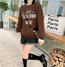 冬季新款加绒卫衣，女装卫衣/绒衫，依诺阁