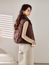 2025冬装新款立领羽绒马甲，女装羽绒服，梦芯尔