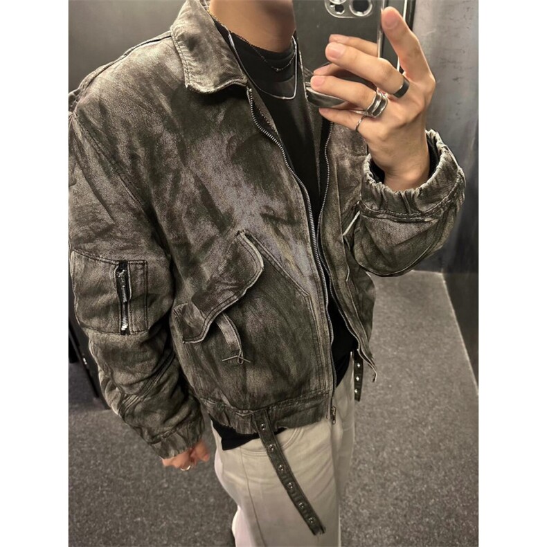 【有货】JK8957LL-特P88美式复古cleanfit解构牛仔外套男水洗夹克,男装工装外套,星座1007（原301D）