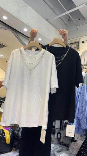 夏季新款链条T,女装,咔咔昵