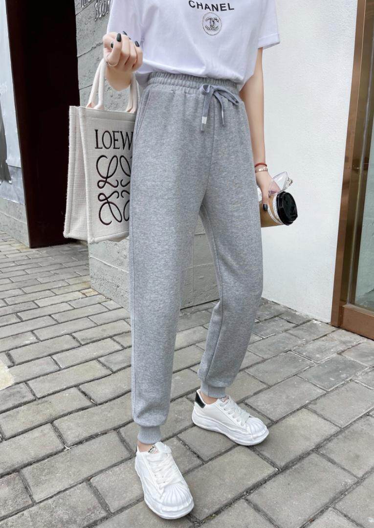 春季新品薄款卫裤，女装休闲裤，卡琪涩