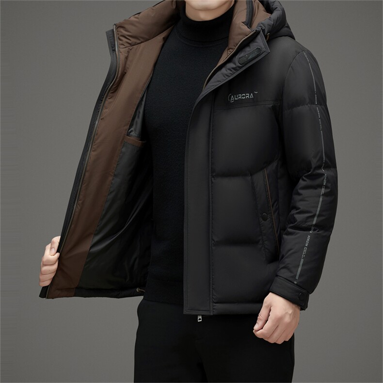 DAJ23819钱塘2020-2冬季信赖百搭时尚休闲中年男士羽绒服P270,男装羽绒服,钱塘207-2