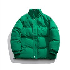 !白底冬季时尚基础款加厚保暖百搭立领棉衣MY351P115控158，男装棉衣，电商A247-1