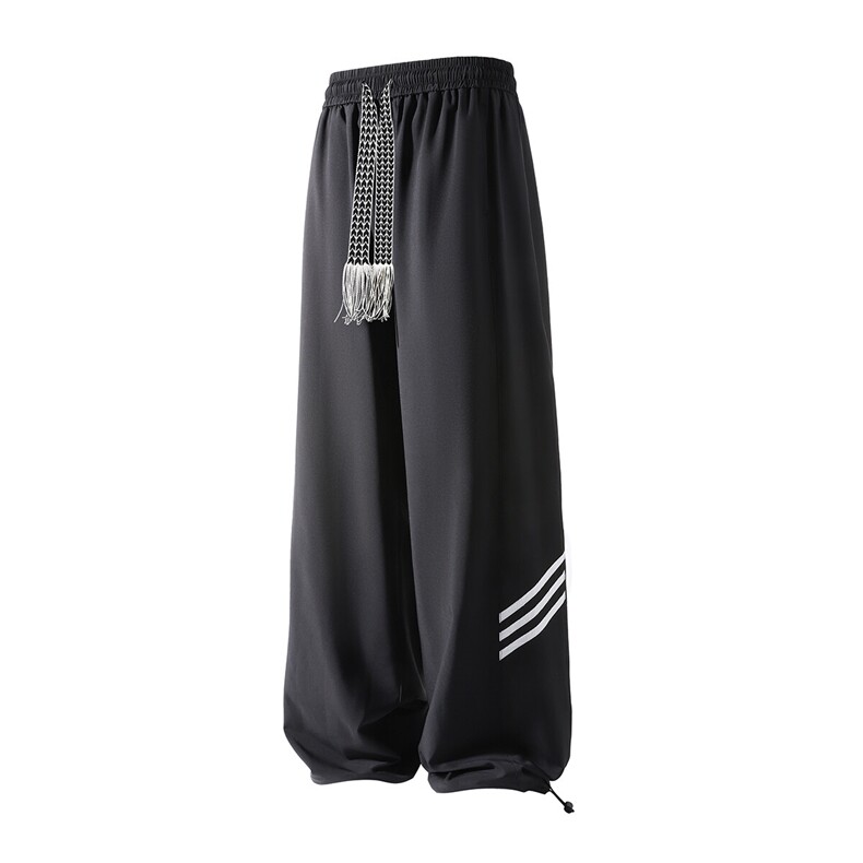 速干冰丝可束脚休闲裤男 K017立体 92%聚酯纤维8%氨纶(S-2XL)TP26图片