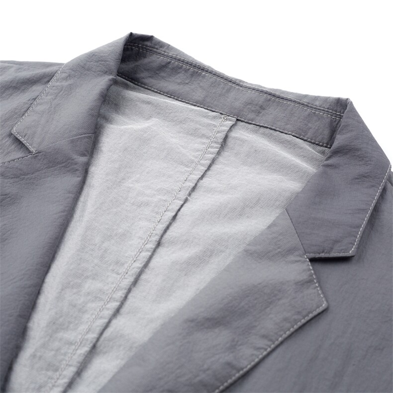 BW5168钱塘2020-2夏季薄款男士长袖西服外套时尚修身防晒衣P145,男装西服,钱塘207-2