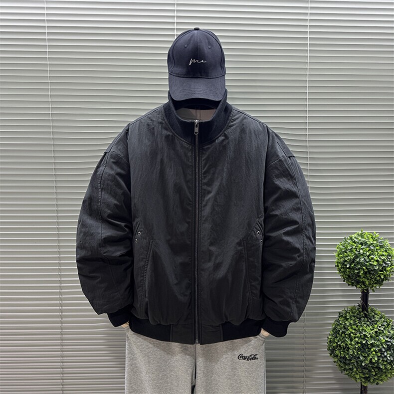 2025新标90白鸭绒冬季男螺纹立领羽绒服保暖外套8623-P320,男装羽绒服,钱塘708(原3018)