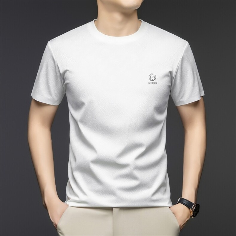 G9609春夏男士新款短袖T恤青年修身圆领体恤休闲打底衫图片