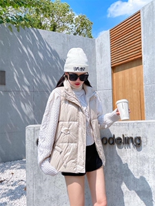 黑米马甲,女装马甲,柳梢青