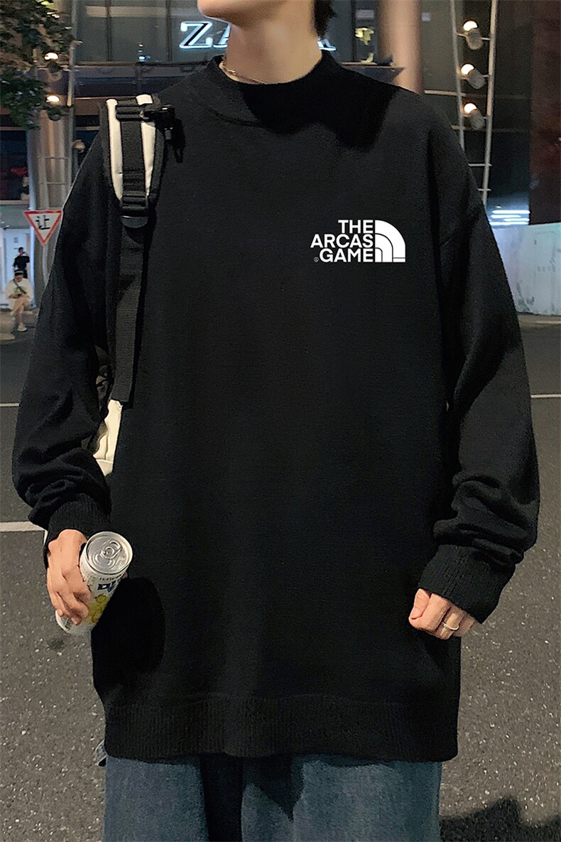 M18232-P45加绒款-P65半高领毛衣男士大码针织衫男毛线衣男,男装针织衫/毛衣,电商A040