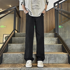 夏季潮牌男款牛仔裤薄款宽松复古美式高街直筒裤子，男装牛仔裤，星座410-7