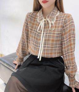 格子衬衫，女装衬衫，一家人