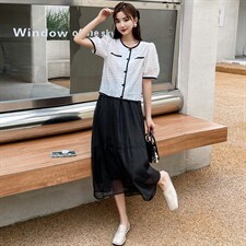 2022年夏款新品小香风套裙款号22022-P110K168，女装连衣裙，浙宝276（原081）