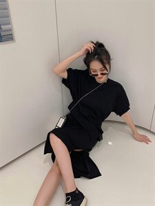 现货夏装针织套裙图片