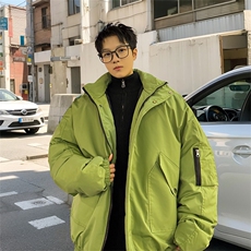 棉服男冬季新款港风宽松连帽棉衣MF9006-P90，男装棉衣，星座214-3