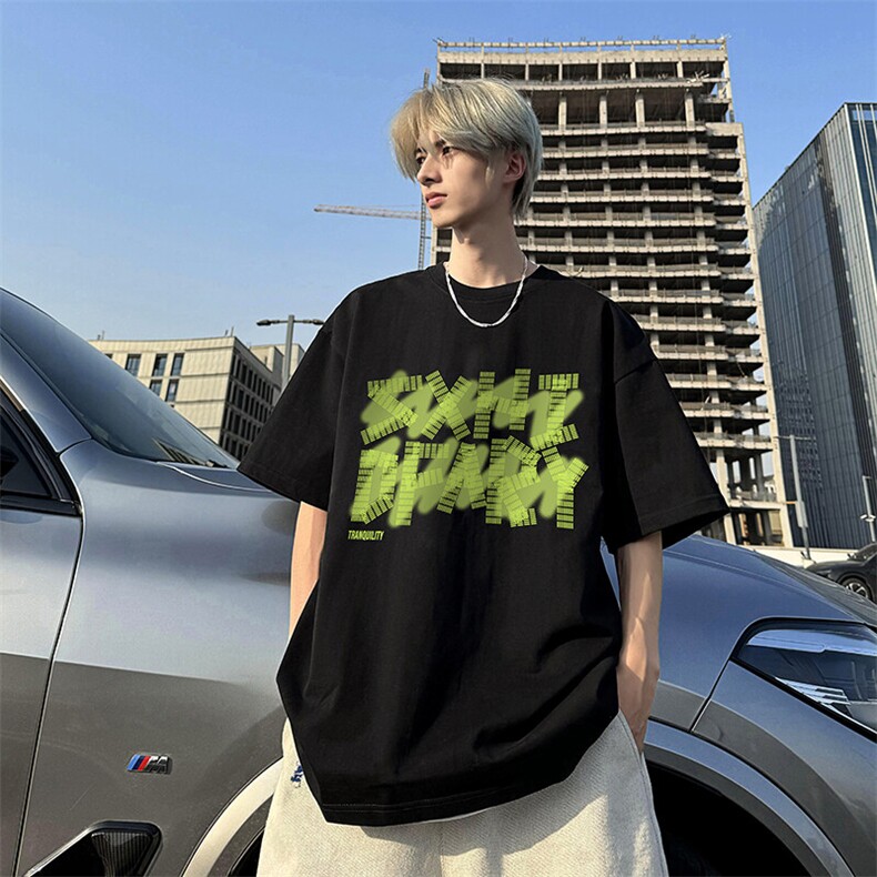 240g美式重磅短袖T恤FSDX263M-5XL特批25无差价控48,男装T恤,电商B219B