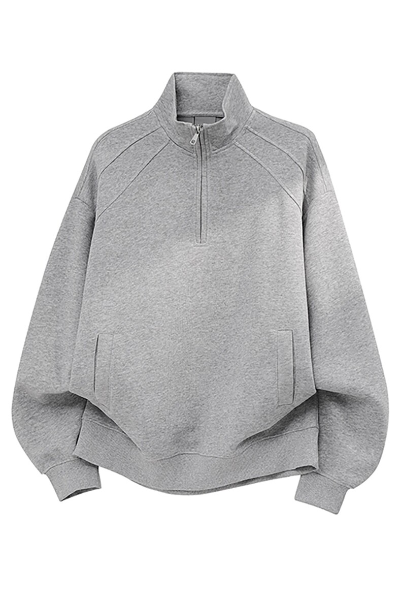 65棉重磅450克拼接圆领短宽套头拉链POLO衫外套男RH5316-P49，男装Polo衫，星座610B-1