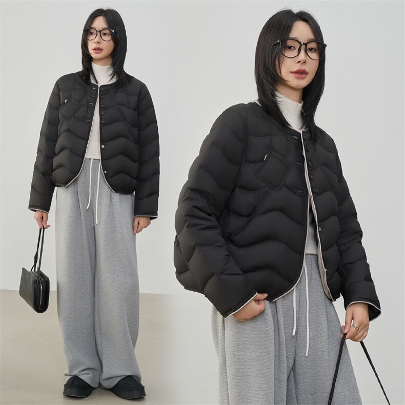 现货2025年冬季新款90白鸭绒休闲风羽绒服女,女装羽绒服,阳光伊恋
