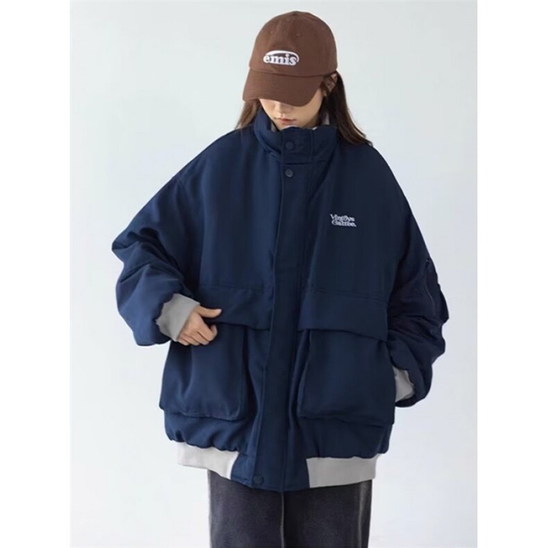 外套女春秋2025新款宽松抽绳收腰显瘦中长款连帽冲锋衣J8028,男装夹克,星座1116A（原606A-3）