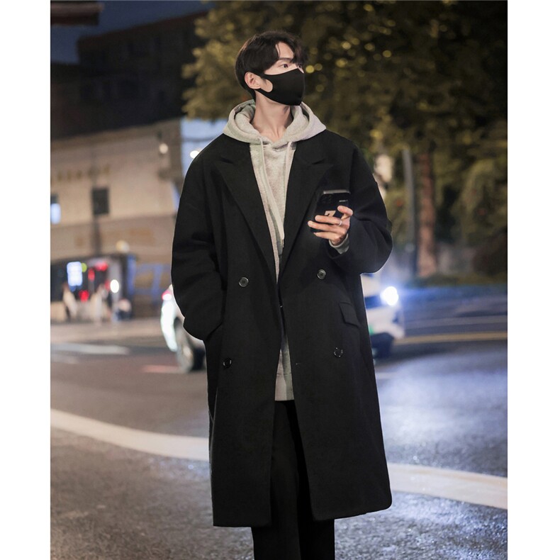 男装呢料呢子毛呢大衣西装领长款冬季呢子外套XZ514-2-F13-P128，男装毛呢大衣，星座514-2(原B239)