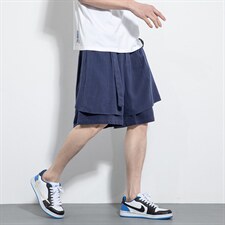 DSA203-K15特p45风夏季男士棉麻休闲裤棉麻短裤五分中裤，男装牛仔裤，星座815（原A203）