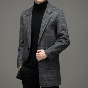 BHL-86103钱塘2020-2秋冬季新款休闲百搭中年男士毛呢外套P275图片