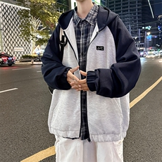 A826-P55春秋季潮牌宽松休闲开衫卫衣美式复古连帽夹克外套男，男装夹克，星座512-6