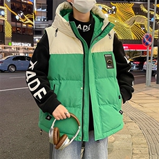2024新款冬季棉衣潮牌连帽羽绒棉服加厚马甲男外套A436-870-P85，男装背心/马甲，电商A436
