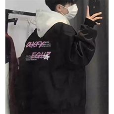 夹克棒球服印花男女早春秋潮飞行员学院风薄款情侣外套J10，男装夹克，星座1116A（原606A-3）