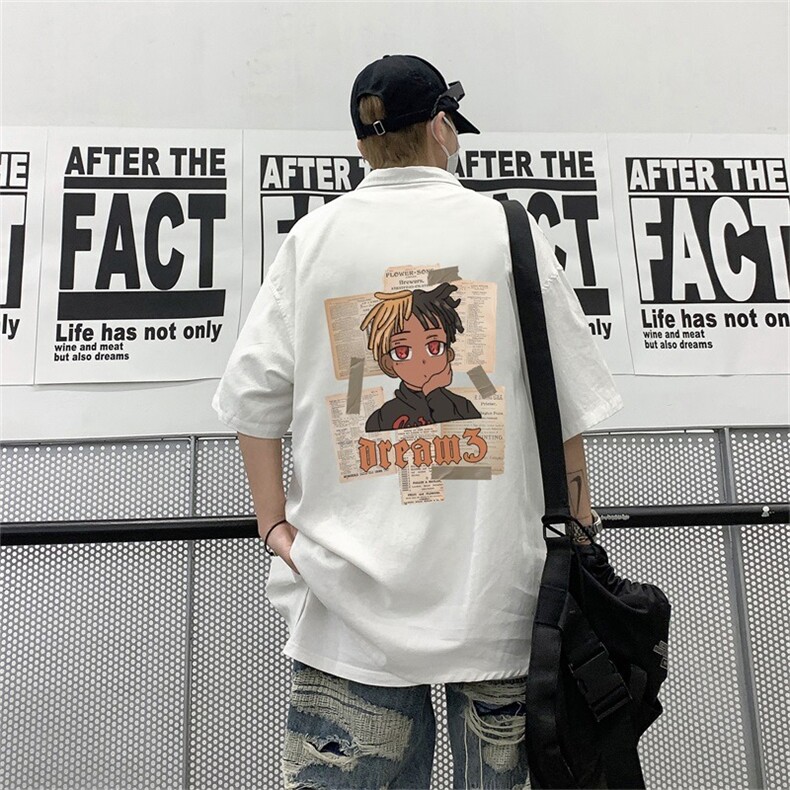 夏季印花潮流卡通动漫短袖男T恤圆领时尚潮牌A9284-P36,男装T恤,星座208-5