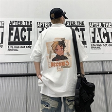 夏季印花潮流卡通动漫短袖男T恤圆领时尚潮牌A9284-P36，男装T恤，星座208-5
