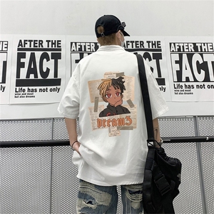 夏季印花潮流卡通动漫短袖男T恤圆领时尚潮牌A9284-P36图片