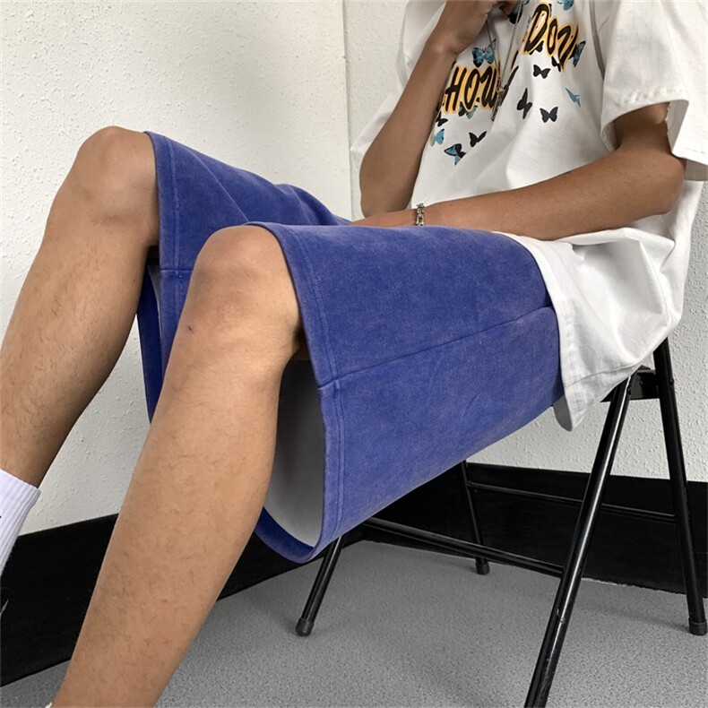 电商DSA028-KBSXDWKP40抖音品质水洗短卫裤百搭纯色男,男装休闲裤,电商A028