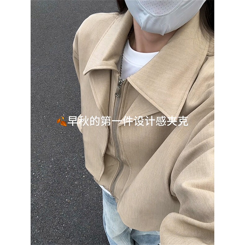 巴黎街头时尚设计个性夹克高街日系休闲风上衣外套HY826P75控118,男装夹克,电商A102B