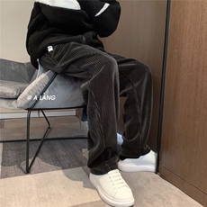 612-K73-P50(68)秋冬高品质粗条灯芯绒雪尼尔休闲裤0，男装休闲裤，星座612