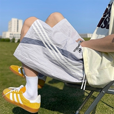 特批P24无差价夏季三条杠拼色印花时尚休闲大码休闲短裤男DK5881，男装休闲裤，电商A001-1