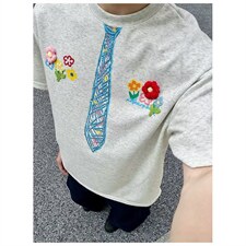 春秋季美式衬衫领假两件卫衣男潮流情侣装宽松字母刺绣上衣，男装衬衫，四季星座505