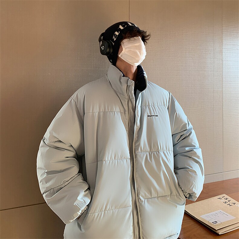 刺绣立领棉衣男加厚男士棉服宽松情侣款棉袄冬季A266-WMY2230-P65,男装棉衣,电商A266